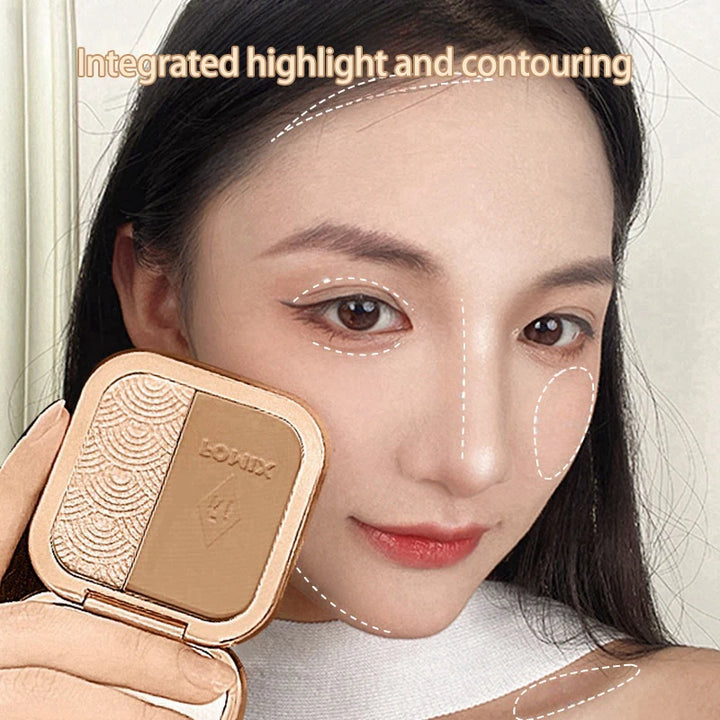 Bronze Contouring Palette Makeup Matte Blush Powder Highlighter Brightening Silkworm Rouge Cream Modify Concealer Cosmetics