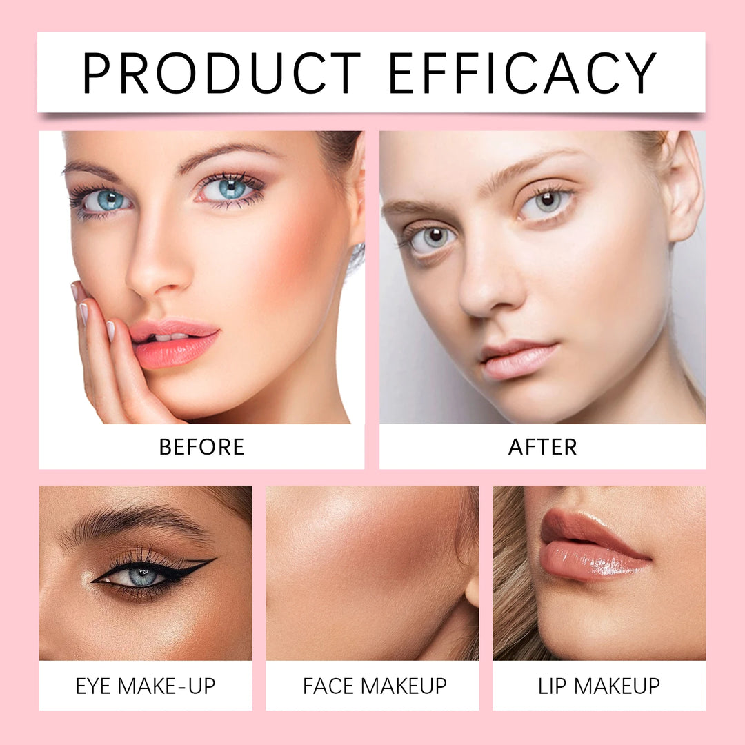 Gentle Collagen Makeup Remover for Sensitive Skin Waterproof Pore Cleansing Non Comedogenic 100ml Travel Size Facial Cleanser