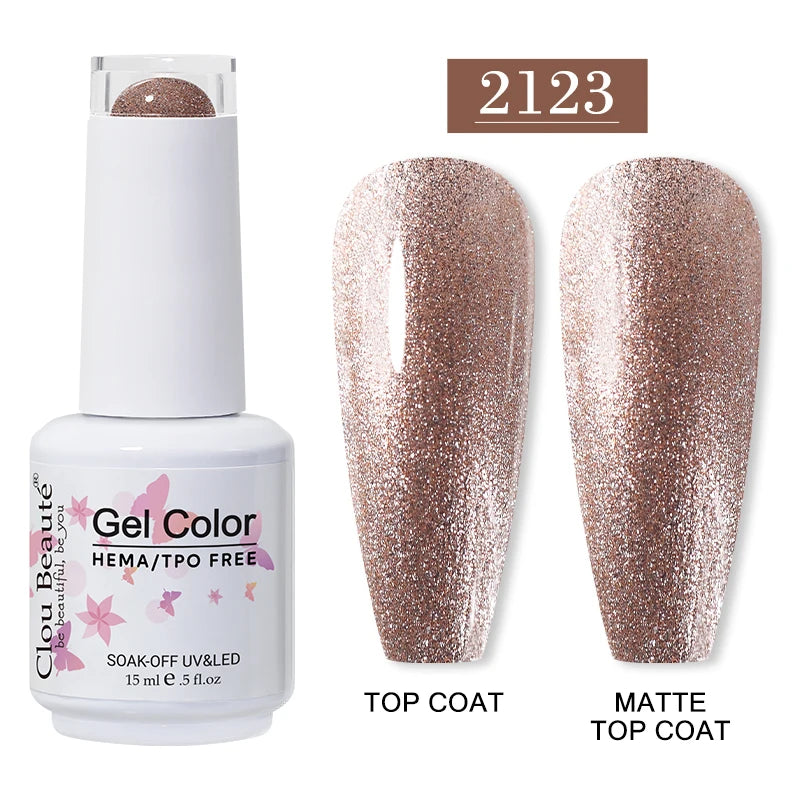 Clou Beaute 15ml HEMA TPO FREE Gel Nail Polish Vernis Semi Permanent UV Nail Art Varnish Lakiery Hybrydowe Manicure Gel Polish