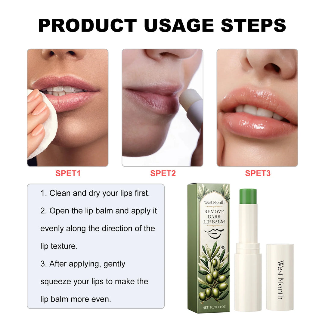 Remove Dark Lip Balm Lightening Melanin Fade Lip Lines Nourishing Exfoliating Gloss Remove Dead Skin Repair Moisturizer Lip Balm