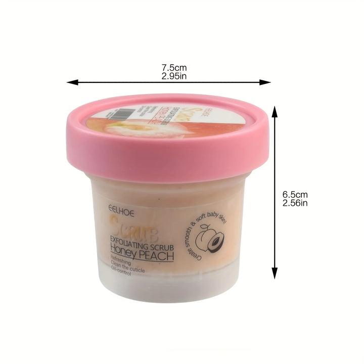 For foot and body Honey Peach Scrub Cream Deeply Cleansing, Physical Exfoliabtion Through Granules Skin For Soft And Tender Skin
