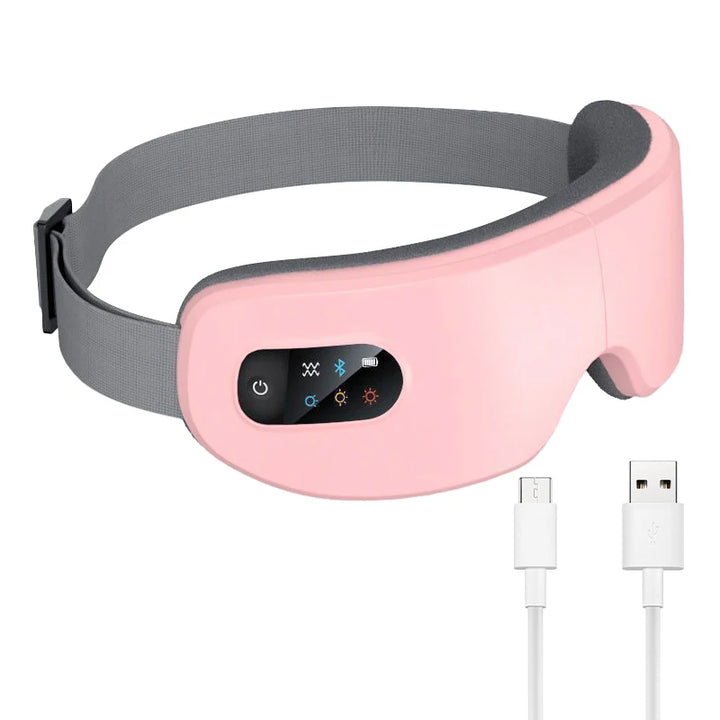 Electric Eye Massager Smart Bluetooth Air Pressure Hot Compress Vibration Massage Glasses Foldable Bluetooth Music Eyes Massage