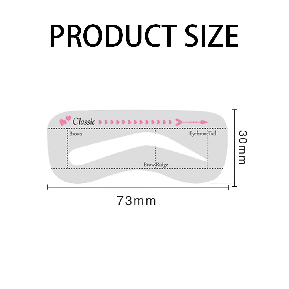 Eyebrow Shaper Makeup Aid Balance Stencil Makeup Measurement Tattoo Ruler Template Hot New Make Up Fashion Thrush Tools