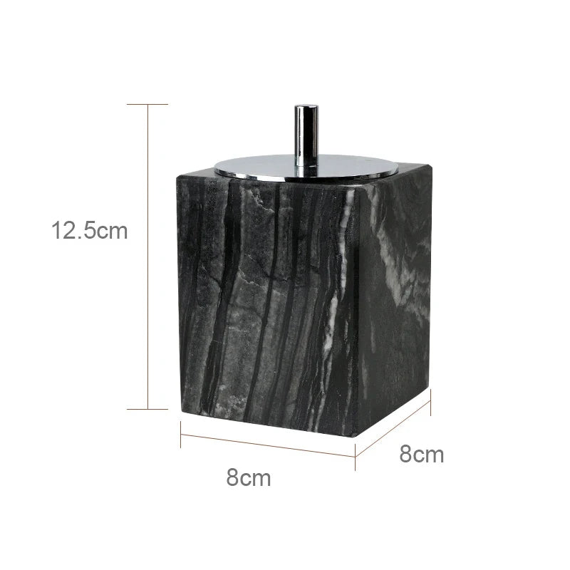 Tree Black Natural Marble Set for Bathroom Luxury Toothbrush Holder Soap Dispenser Soap Dish Tray Bathroom Accessories Sets