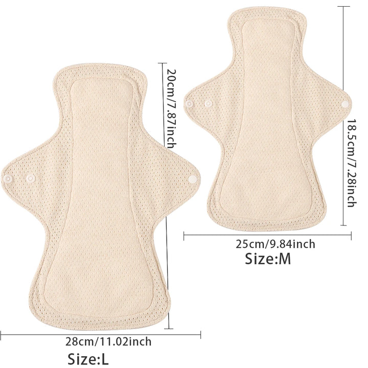 BIAI 1PC Colored Cotton Sanitary Pads Washable Reusable Nursing Pads Highly Absorbent and Breathable Auntie Towel Women Gift