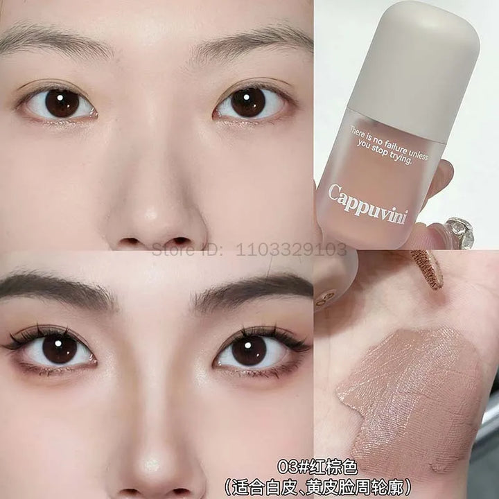 Grey Brown Facial Contour Shadow Cream Natural Nude Makeup Liquid Contouring Stick 3D Nose Shadow Brightening Bronzers Cosmetic