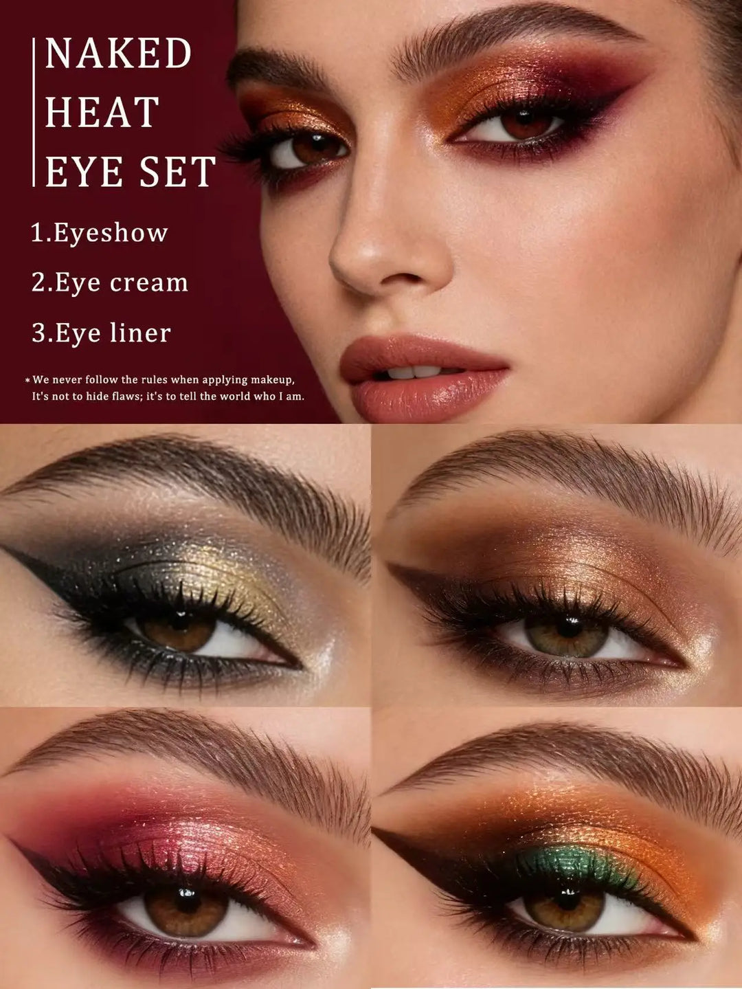 12-Color Smoky + Warm Eyeshadow Palette Bundle with 8Pcs Brushes, Long Wear High Pigment Matte Shimmer Eye Shadow Set, Complete Eye Makeup Kit for Women