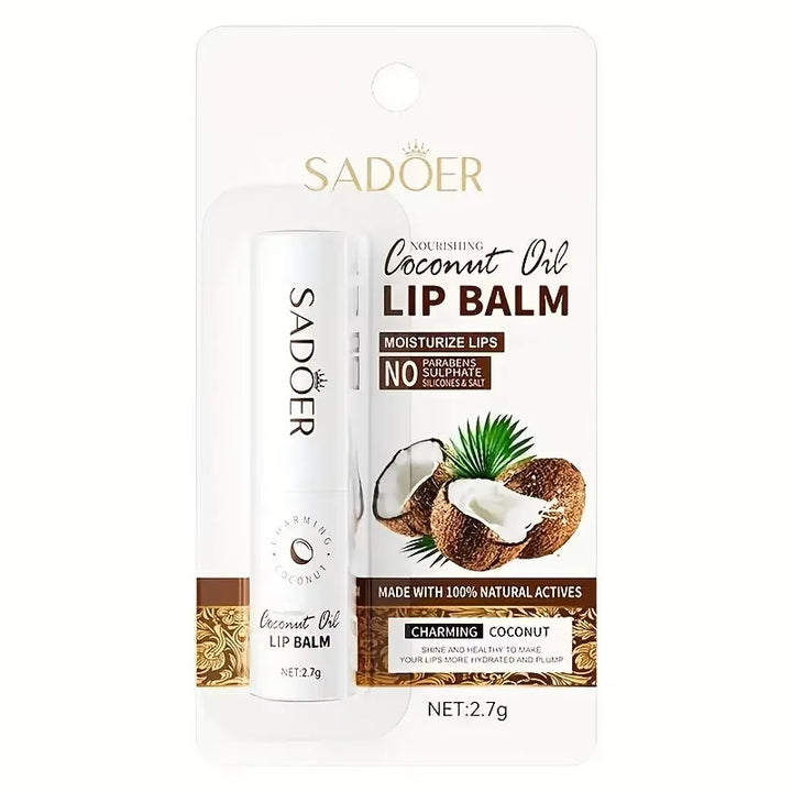 Coconut Lip Balm Lasting Nourishment and Moisture for Men and Women Daily Care Lip Balm