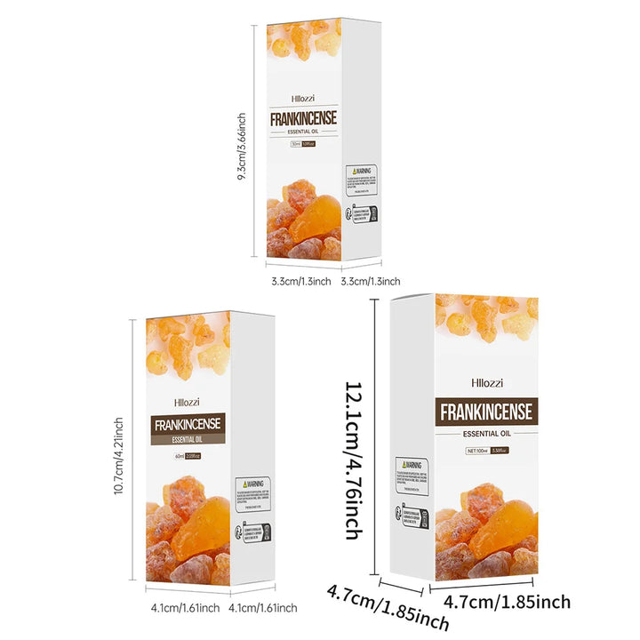 30ml/60ml/100ml plant extract frankincense body care essential oil lasting light fragrance suitable for face, hair, skin, body