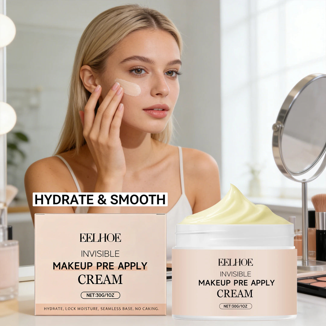 Pre Primer Invisible Makeup Waterproof Minimize Pore Brightening Skin Tone Natural Isolation Pre Apply Cream Primer Makeup 30g