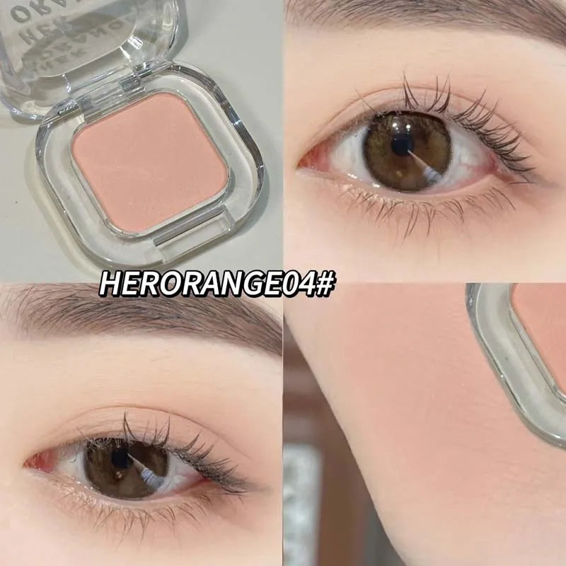 Monochrome Eyeshadow Palette Matte Wine Red Brown Eye Shadow Smoky Pearl Glitter Earth Low Saturation Matte Eye Shadow Makeup