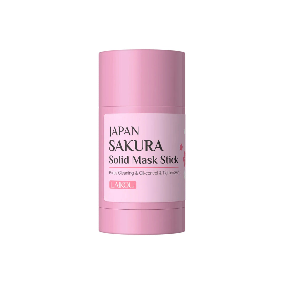 LAIKOU Sakura Solid Facial Masks Stick Clay Face Mask Moisturizing Whitenting Oil Control Removal Blackhead Face Mask