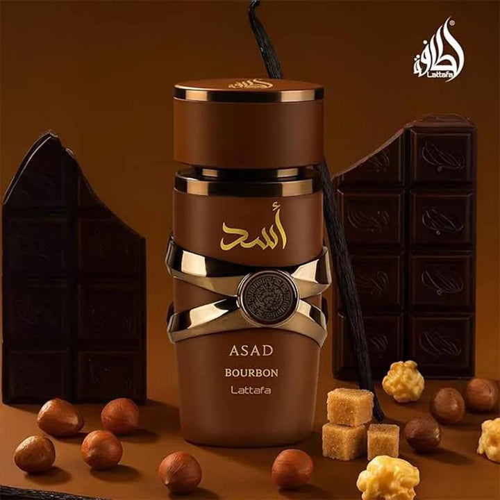 Lattafa Asad Bourbon Eau De Parfum Spray Pheromone fragrance Arabian women's perfume Pheromone cologne for man Birthday present