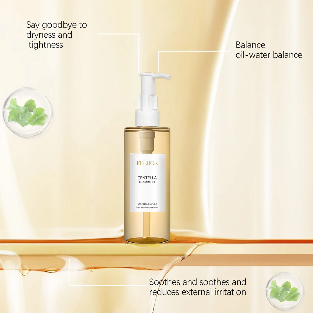 Centella Cleansing Oil Gentle Facial Makeup Remover Vitamin E Moisturizing Face Refresher Cleaning Oil Cleaning Nose Pores