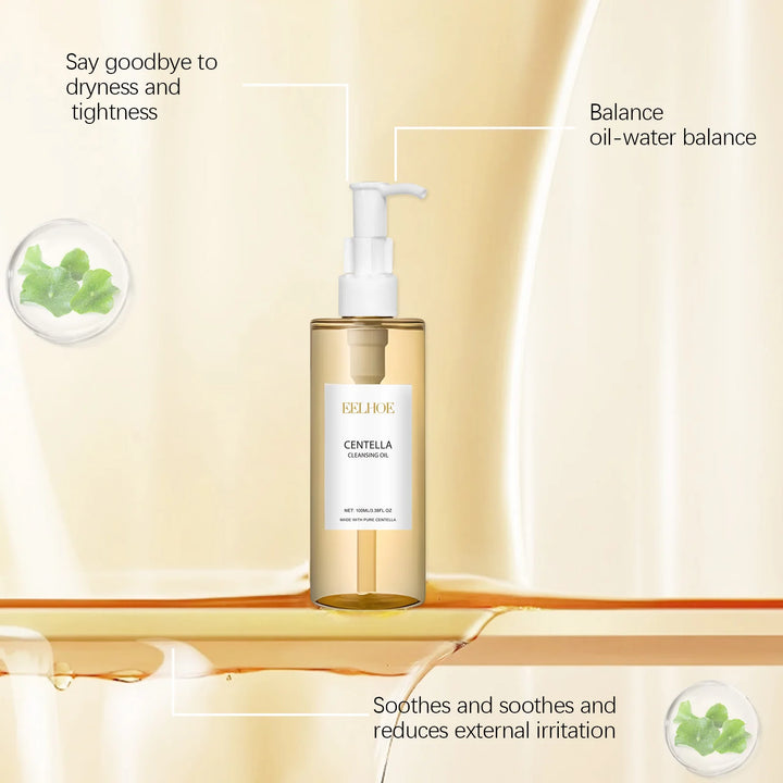 Centella Cleansing Oil Gentle Facial Makeup Remover Vitamin E Moisturizing Face Refresher Cleaning Oil Cleaning Nose Pores