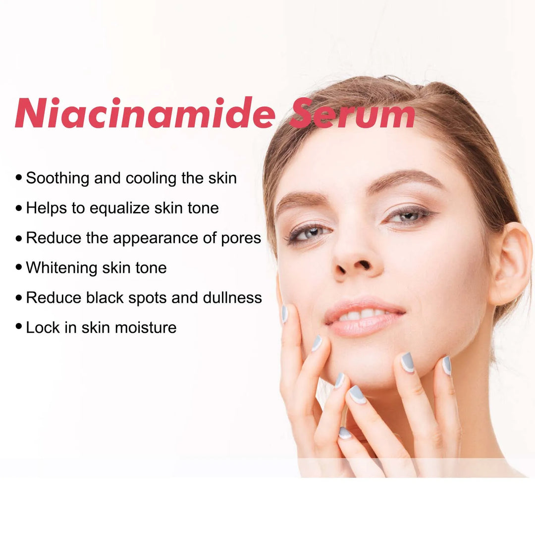 Peach 70% Niacinamide Facial Serum Fade Melanin Moisturzing Shrink Pores Smooth Brightening Skin Care Dark Spot Remover Serum