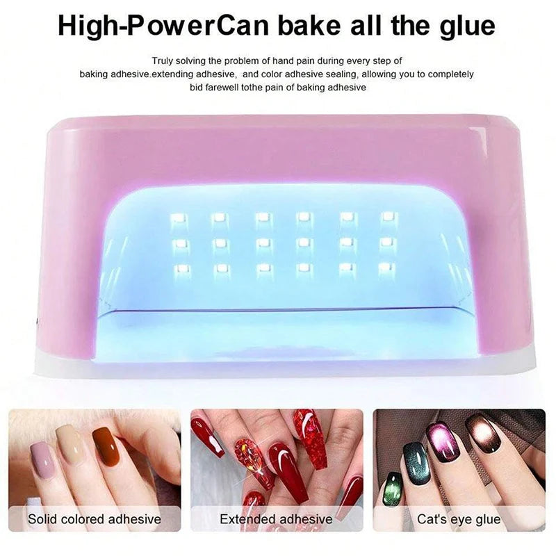 LED Nail Lamp Diamond UV Lights With LCD Display & 4 Timers Setting  Automatic Sensor LCD Display for Gel Nails