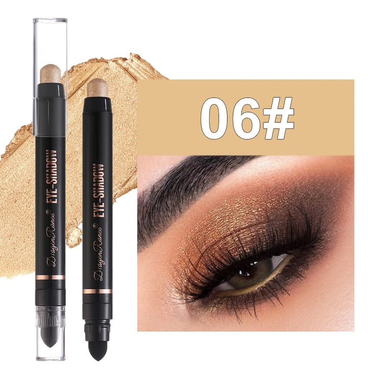 Eyeshadow Pen, Pearlescent Eyeshadow, Versatile, One-Touch Application, Non-Smudging, Waterproof Eyeshadow, High-Gloss, Delicate, Silky, Shimmering Liquid Eyeshadow