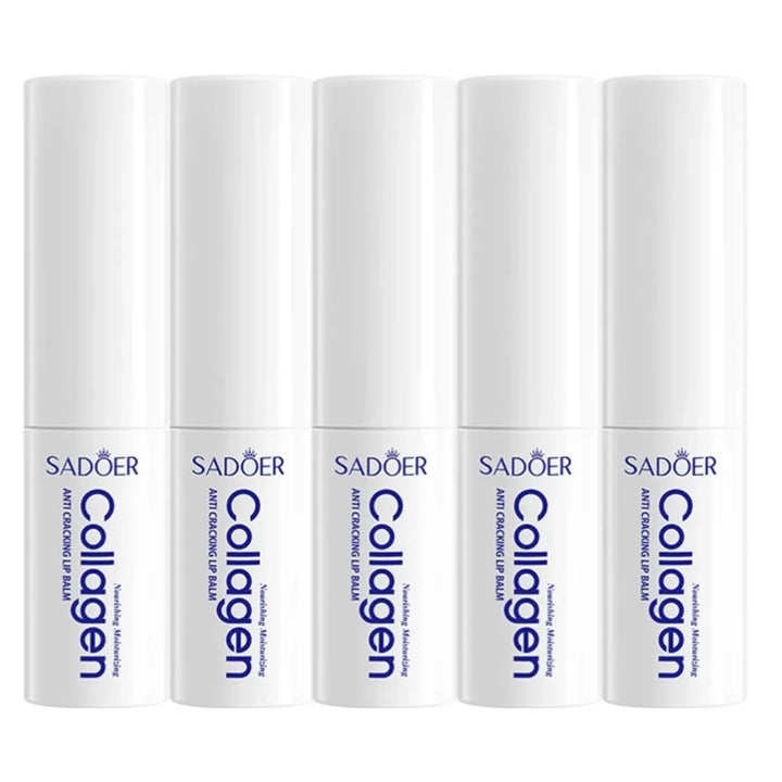 SADOER collagen Moisturizing lip balm nourishing anti-cracked Long-Lasting Hydration 1/2/3/5PCS Stick Lip skin care