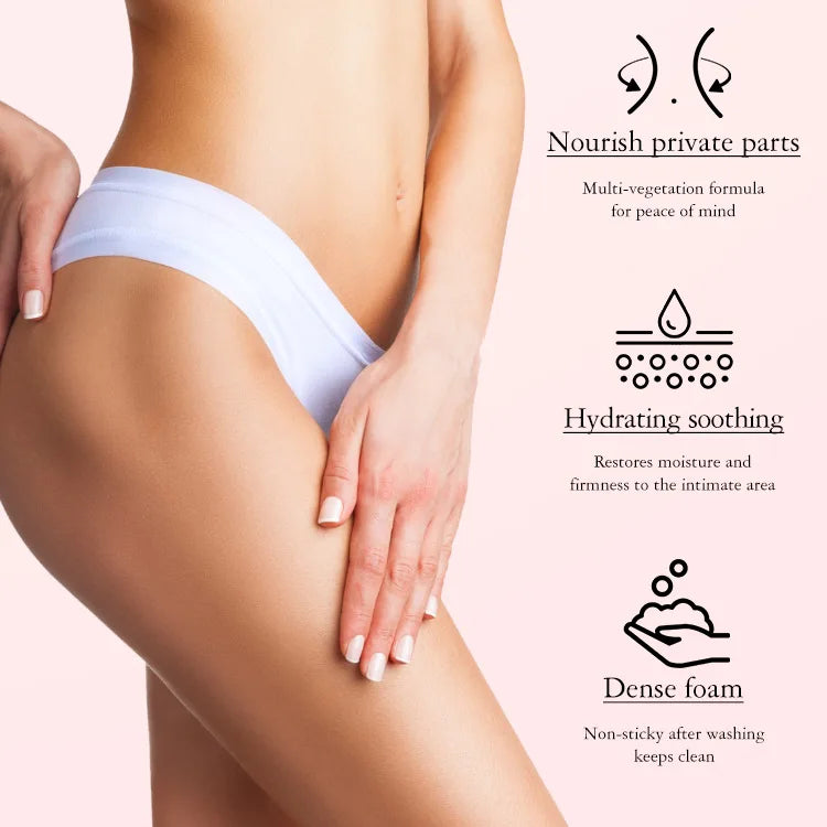 Crystal Infused Yoni And Vaginal Wash Private Clean Balanced Gently Moisturize Shower Gel, Feminine Prevent Dryness Healthy Care