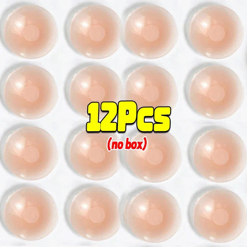 2-24PCS Invisible Self Adhesive Chest Paste Reusable Sticker Breast Petal Strapless Lift Up Bra Pad Silicone Petal Nipple Cover