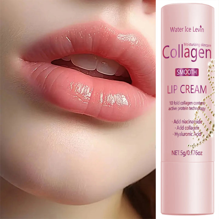 Lip Cream with Collagen, Niacinamide & Hyaluronic Acid - Moisturizing & Firming Lip Care, Smooth Lips