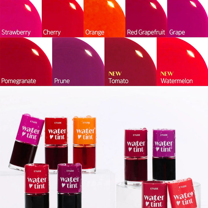 ETUDE Dear Darling Water Tint,Non-Sticky & Breathable,Watercolor-Like Sheer Finish,Brightening Lip Tint,K-Beauty,Korean Makeup