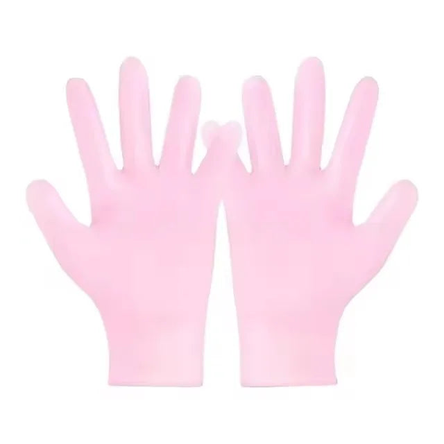 Silicone Skin Care 3-Piece Set - Reusable Moisturizing Mask Set, Gloves, Socks - For Face, Hands and Feet Dry, Cracked Skin, Set