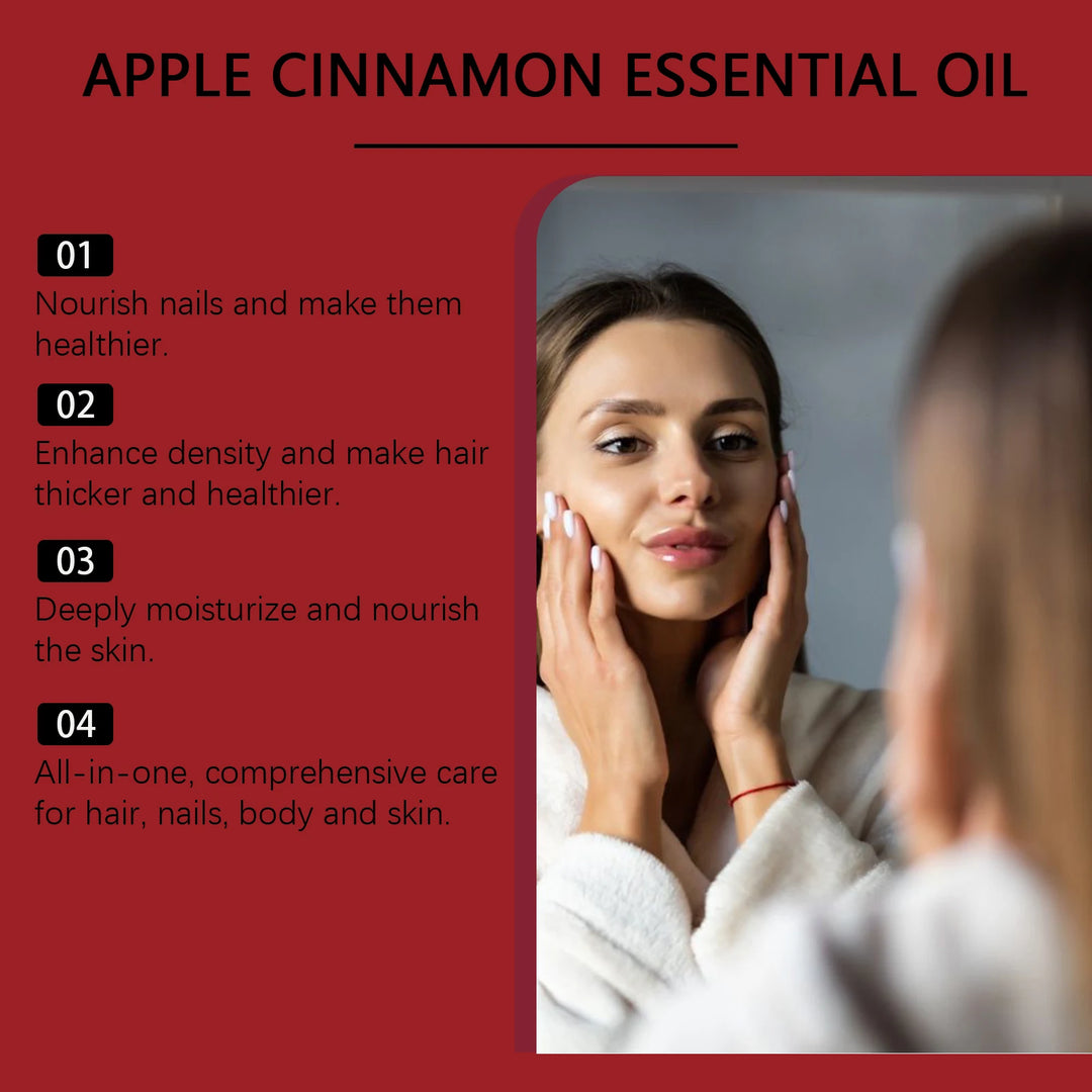 Moisturizing Essential Oil Natural Organic Apple Cinnamomum Cassia Oil for Face Hair Nail Vitamin E Skin Hydrating Multi-use Oil