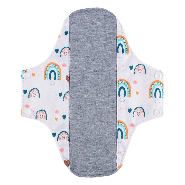 AIO Washable Cotton Printed Panty Liner Regular Flow Menstrual Pads Graphene Cloth Tampons Urinary Incontinence Sanitary Pads