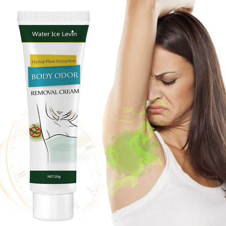 Herbal Essence Deodorant Cream - Anti-Allergic, Long-Lasting Freshness, Moisturizing, Suitable for Armpits and Whole Body, All Skin Color Skin, Portable, Unisex