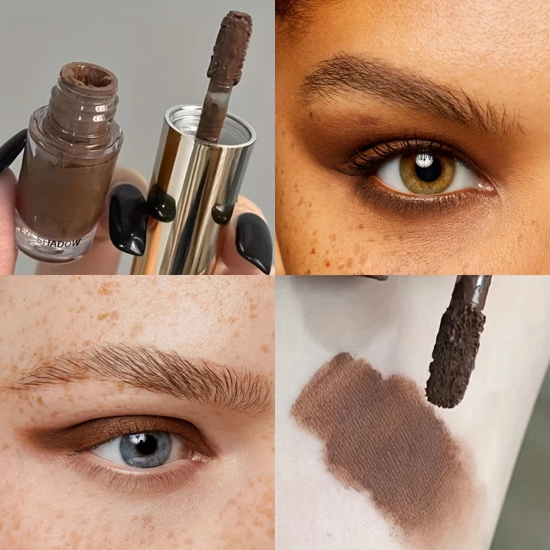 Liquid Eyeshadow Stick - Matte & Glitter for Contour & Eye Makeup,Blendable Creamy Texture,Long-Lasting Wear,Natural Eye Makeup
