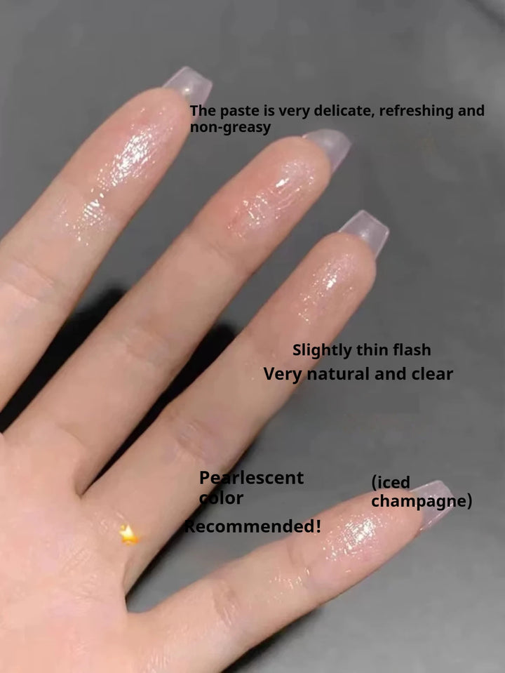 KAXIER High Gloss Stick Highlight Blush Water Light Shimmer Waterproof Sweatproof Face Contour Illuminator Brighten Rouge