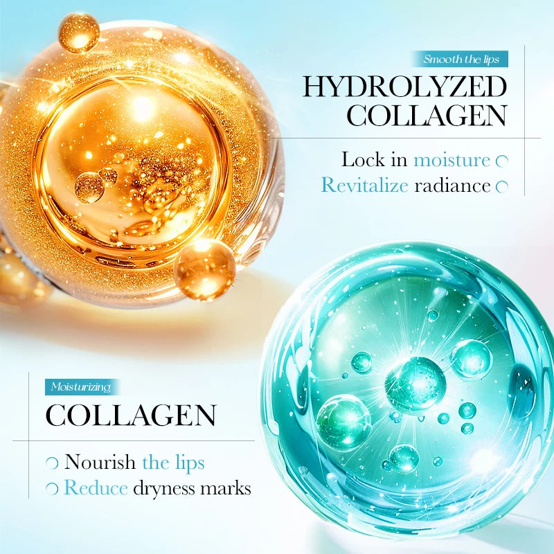 BIOAQUA Hyaluronic Acid Crystal Collagen Lip Mask Moisturizing Plump Lips Gel Masks Hydrating Lip Plumper Lips Skin Care