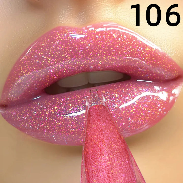 8 Colors Moisturizing Lip Gloss Shimmer Glitter Long Lasting Lip Oil Gloss Care the Lips Korean Makeup Gifts Pink Plumping Lips