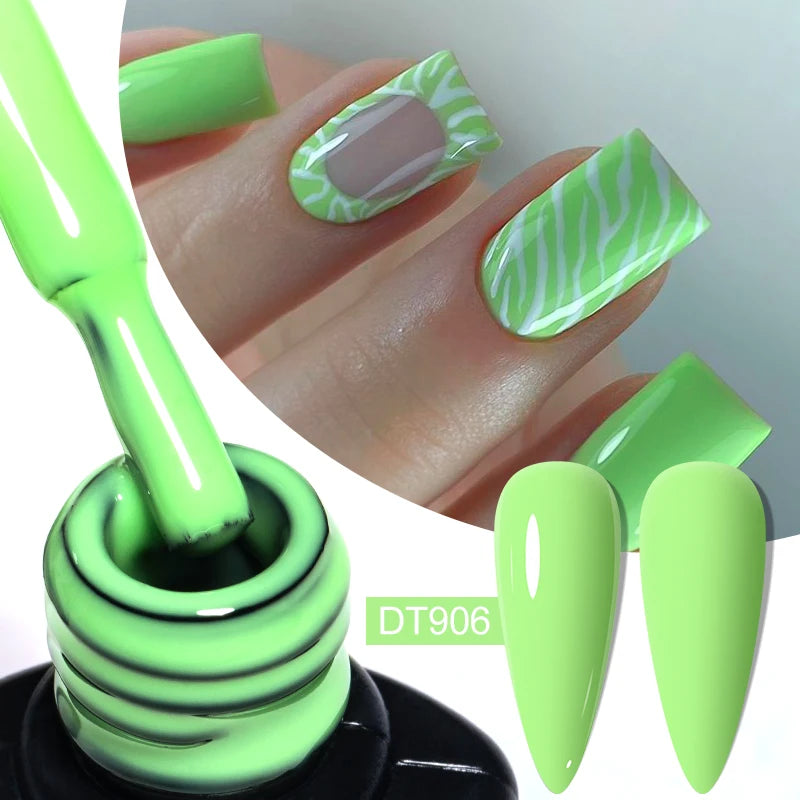 MEET ACROSS 7ml Jelly Nude Shimmer Rubber Base Gel Glitter Pink Purple UV/LED Nail Art Vernis Gel Polish for Manicure Nails DIY