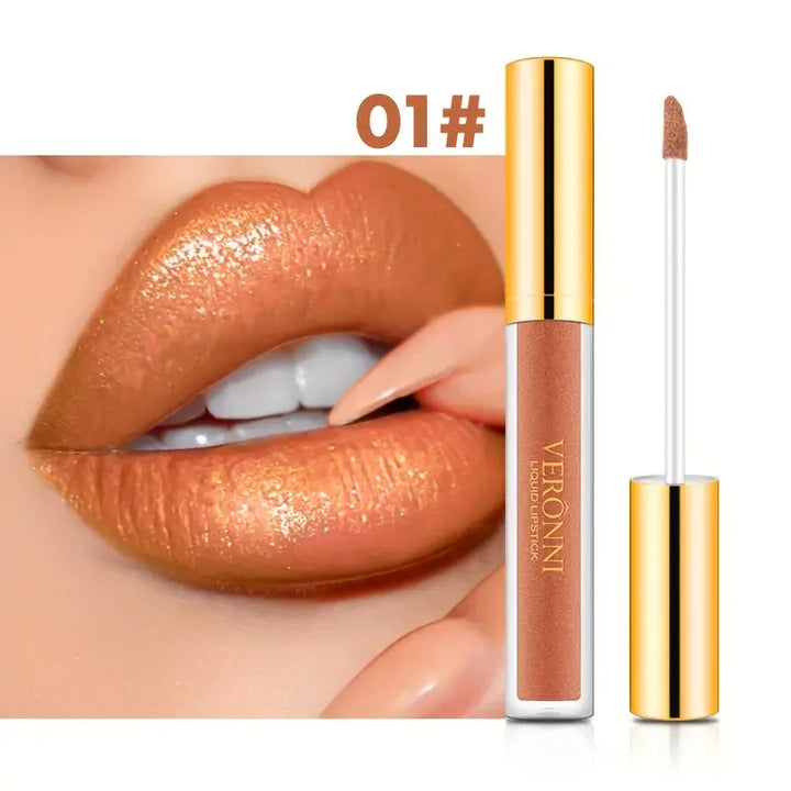10 Colour Diamond Shimmer Lip Gloss Set,Glitter Shimmer Makeup Long Lasting lipsticks Makeup, Smudge Proof Lip Glaze Valentine's