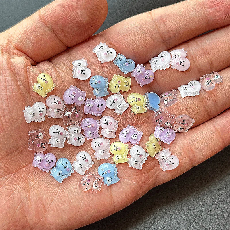 3D Cute Sanrio Family Series Nail Art Jewelry Decor Cartoon Hello Kitty Kuromi Nail Charms Rhinestone Gems Ornament Accessories