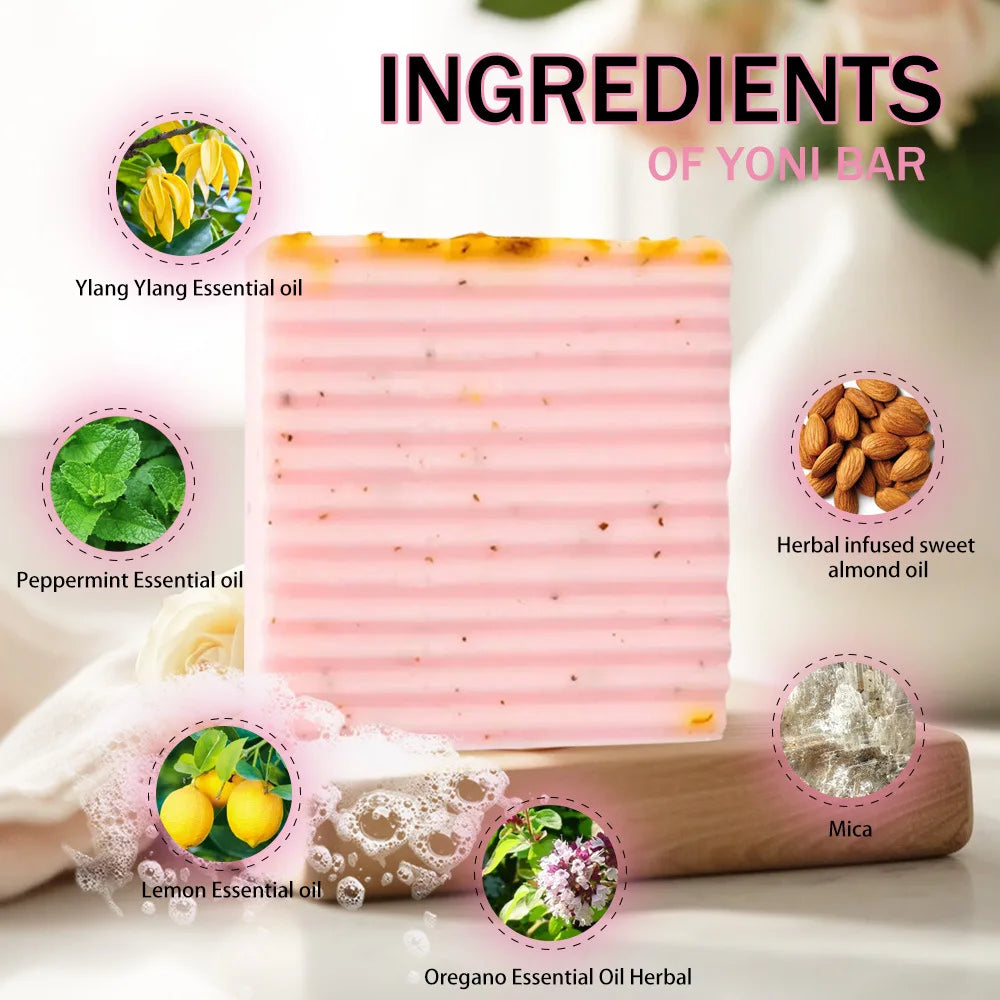 Premium Yoni Bar – Natural Feminine Care Soap for pH Balance, Odor Control & Hydration Daily Intimate Hygiene Handmade & Vegan