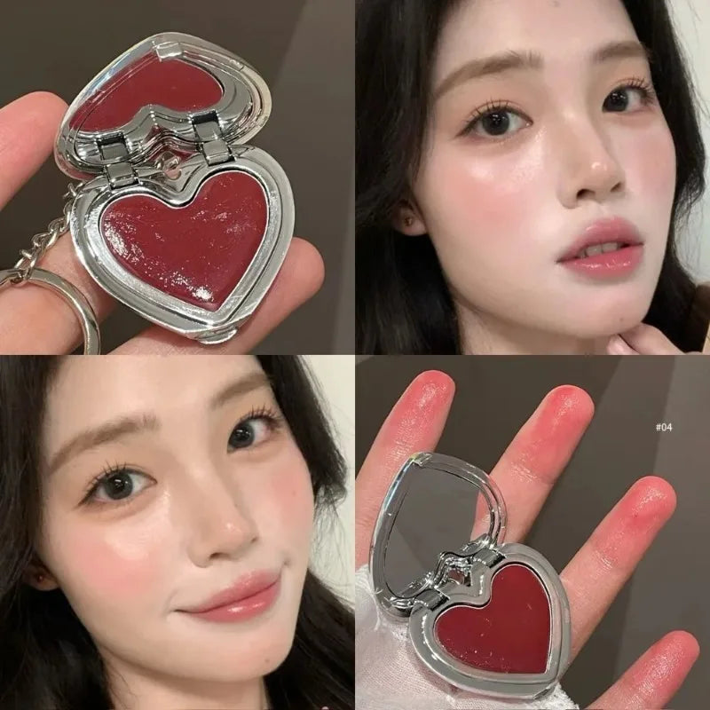 Highlighter Cream Blusher Palette Multi-Use Water Light Natural Red Cheek Color Brightening Jelly Rouge Paste Easy Blend Makeup