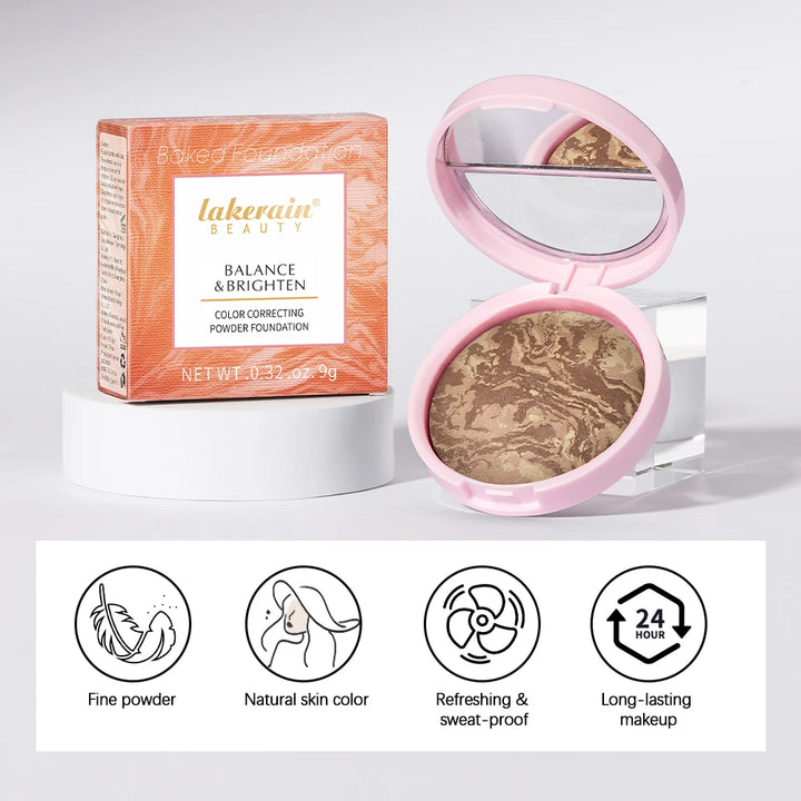 Matte Face Foundation Bronzer Pressed Powder Compact Long Lasting Oil Control Translucent Loose Setting Powder For Face Makeup
