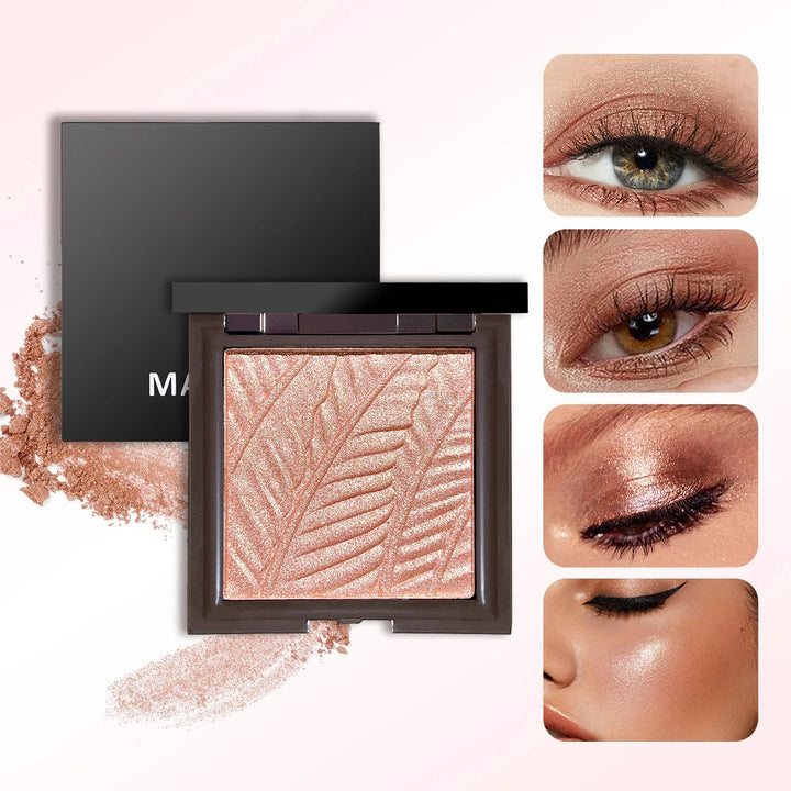 Star Eyes Mini Silver Block 3-in-1 Multifunctional Powder – Highlighter, Eyeshadow & Contour, All-in-One Formula, No Fallout