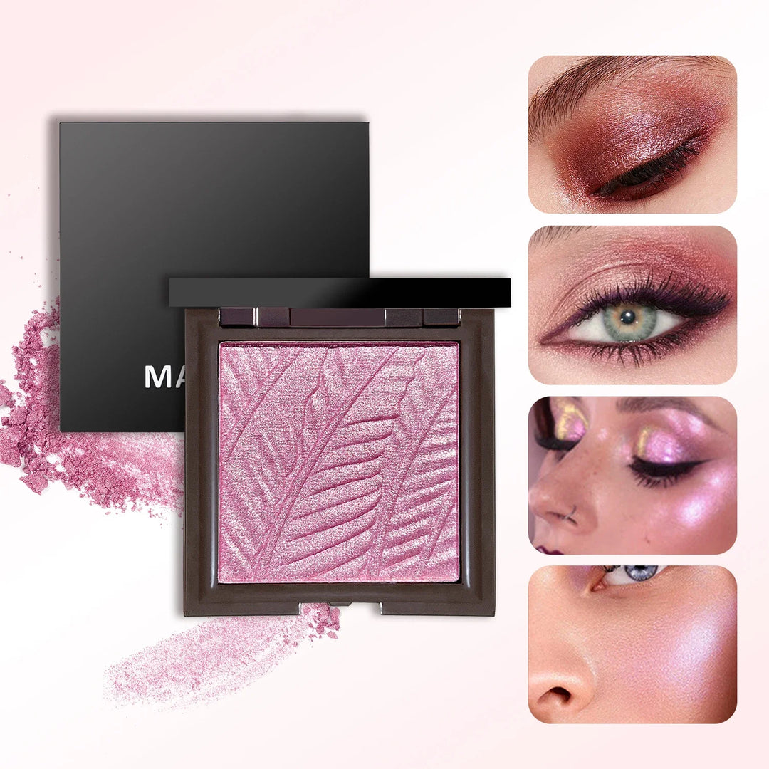 Star Eyes Mini Silver Block 3-in-1 Multifunctional Powder – Highlighter, Eyeshadow & Contour, All-in-One Formula, No Fallout