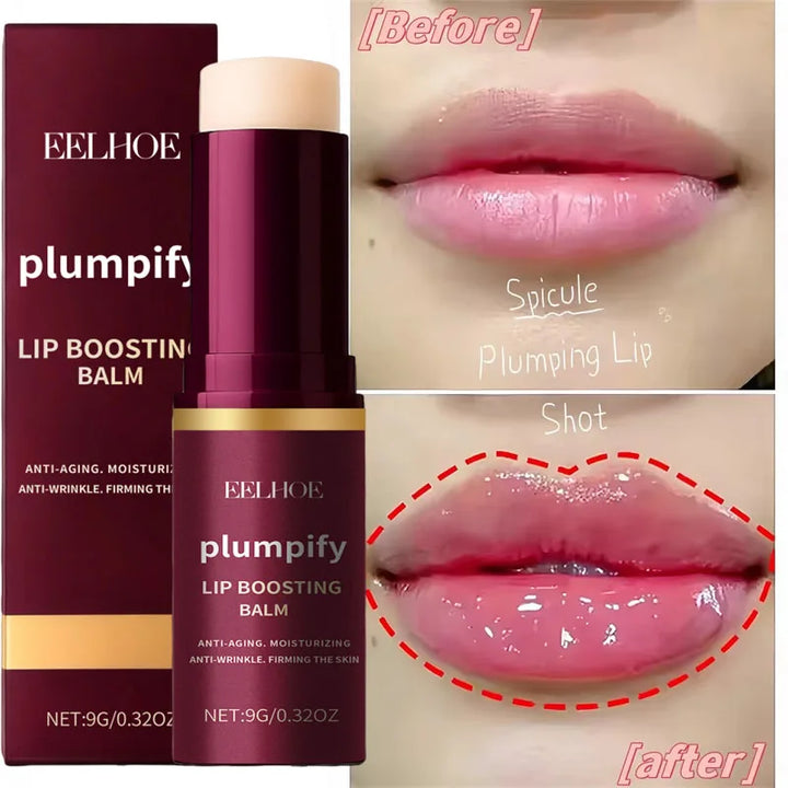 Fast Plumping Lip Balm Moisturizing Soft Lips Skin Plumper Gloss Oil Non-Sticky Daily Care Mask Beauty Makeup Cosmetics Products