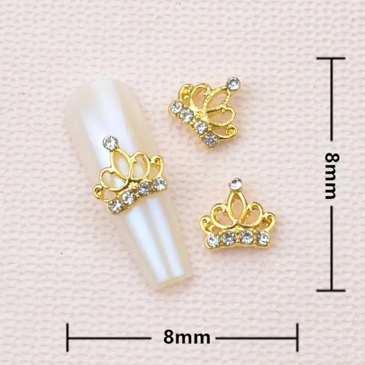 10pcs Mini 4*5mm Crystal Butterfly Nail Art Charms 3D Diamond Jewelry Parts Pink Clear Metal Manicure Decoation Rhinestones Gems