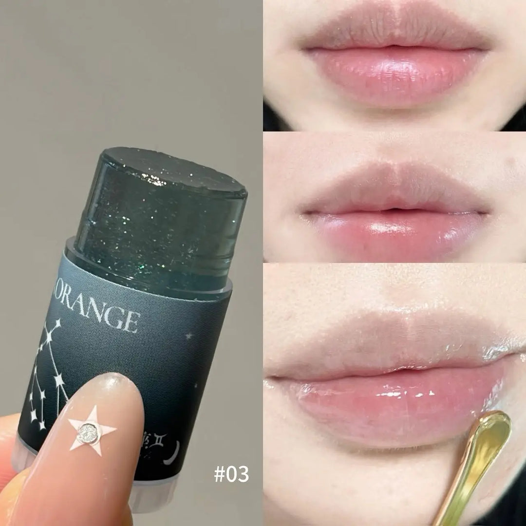 Herorange 12 Zodiac Lip Balm Set, Glitter Hydrating Gloss Oil, Moist Shiny Lip Tint Kit Daily Girly Lip Gift Pack