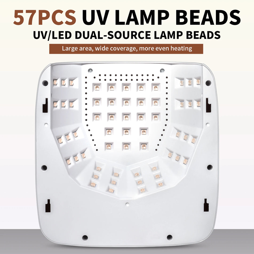 Professional UV LED Nail Lamp 57 LED Light Beads Rechargeable Nail Dryer Quickly Cure All Gel Nail Polish Curing Lamp Tool