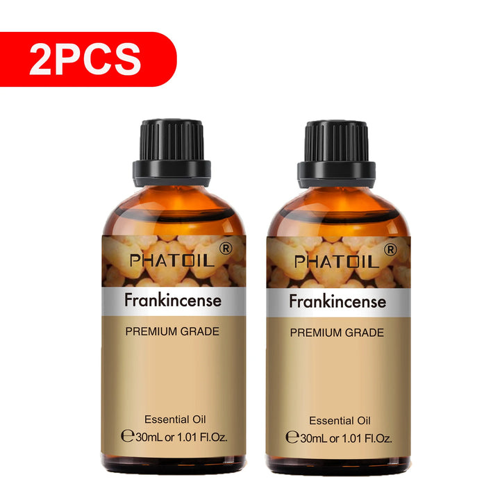 PHATOIL 2PCS Natural Essential Oils Set 30ml Bergamot Lemon Ylang Ylang Lavender Jasmine Vanilla Eucalyptus Aroma Essential Oils