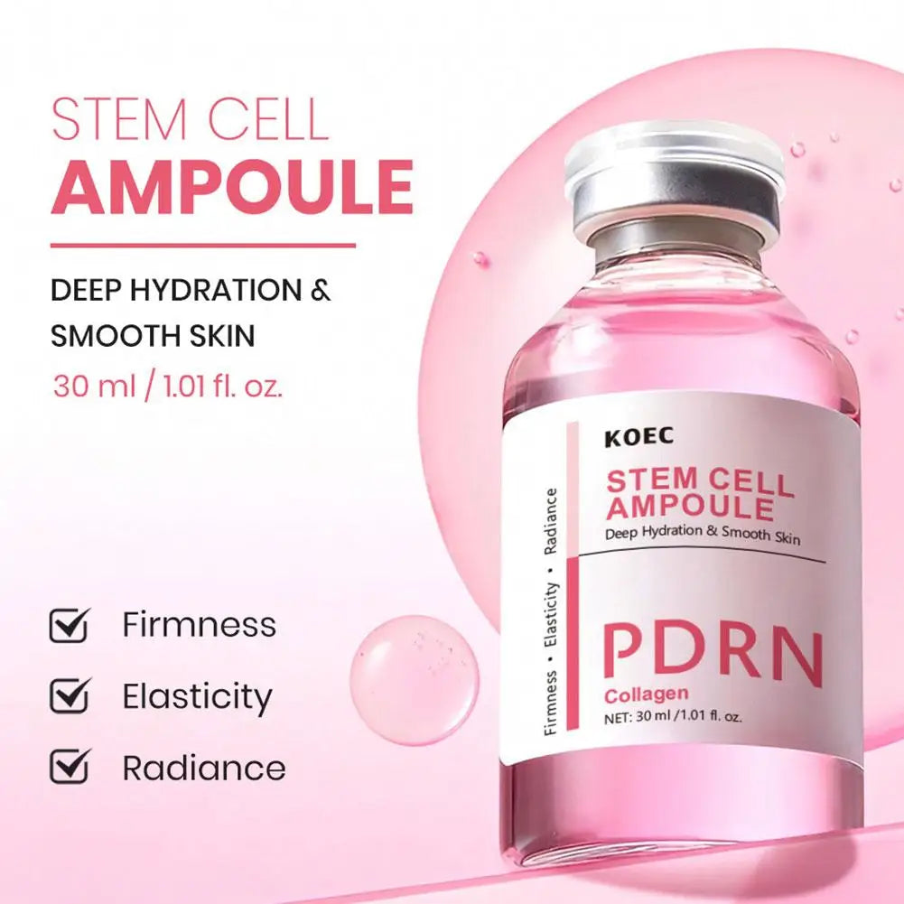 PDRN Moisturizing Face Serum Collagen Boost Deep Hydrating Plumping Effect Brightening Skin Barrier Repair Ampoule Skincare 30ml