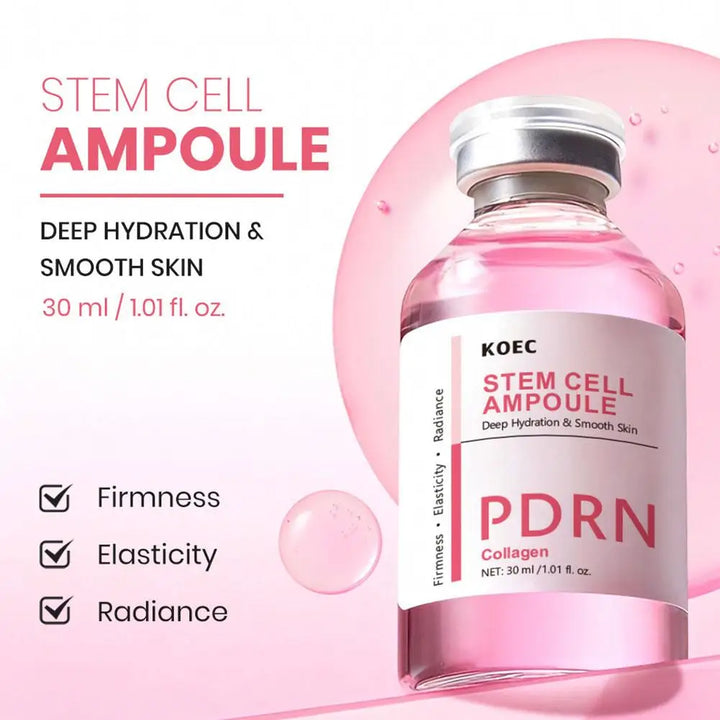 PDRN Moisturizing Face Serum Collagen Boost Deep Hydrating Plumping Effect Brightening Skin Barrier Repair Ampoule Skincare 30ml
